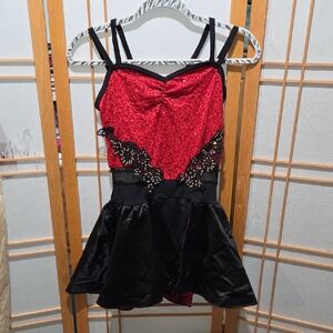 Weissman Red and Black Kids Dance Costume